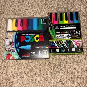 Posca and Chalk Markers Set - Multicolor